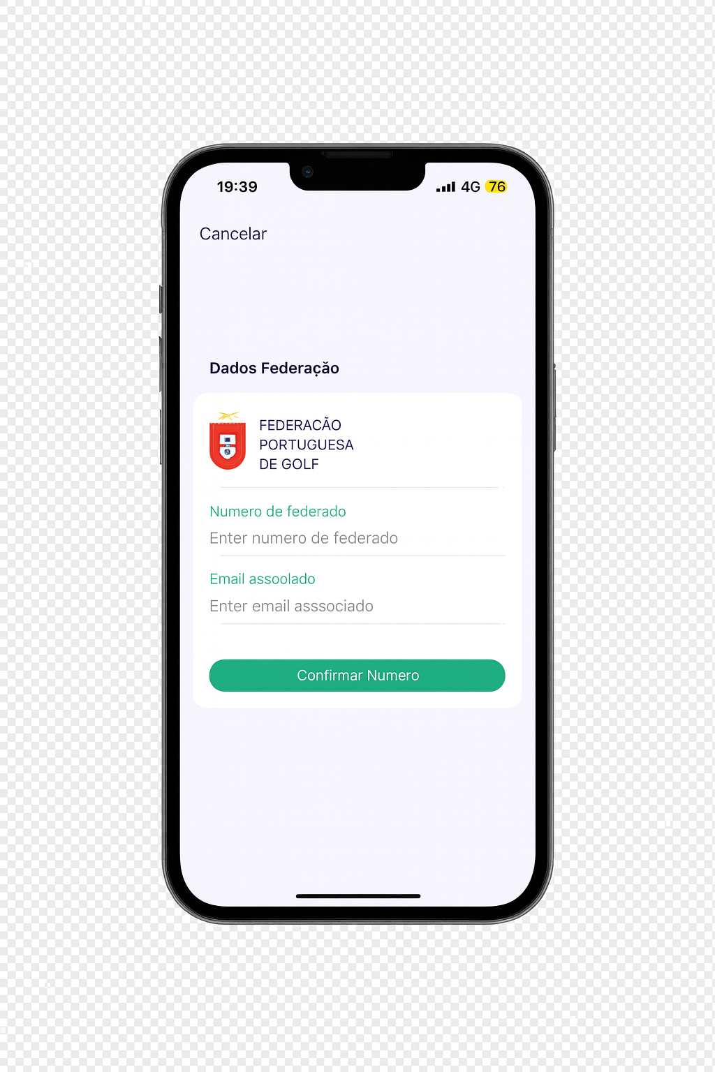 Associação do número de federado